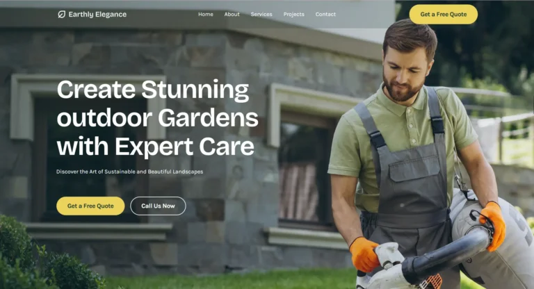 Landscaping & Gardeging Website Designed By WebX Softech
