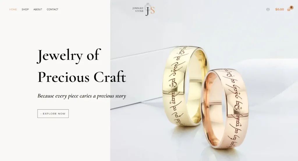 Online Jwellery Store Website Designed By WebX Softech