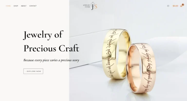 Online Jwellery Store Website Designed By WebX Softech