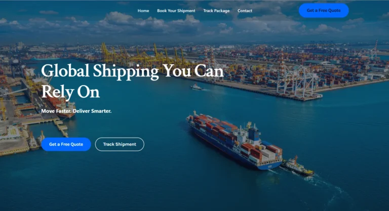 Shipping Business Website Designed By WebX Softech