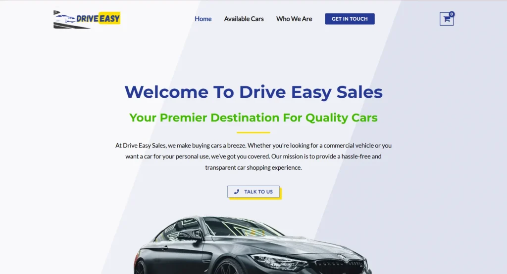 Used Car Sales Website Designed By WebX Softech