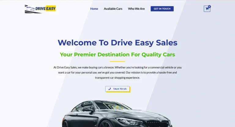 Used Car Sales Website Designed By WebX Softech
